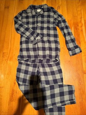 J.Crew Men’s Cotton Flannel Pajama Set Plaid XS Like New 100% cotton